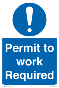 Permit to work Required